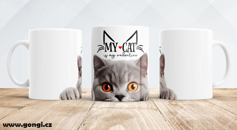Hrnek 330 ml - My cat - Britská kočka